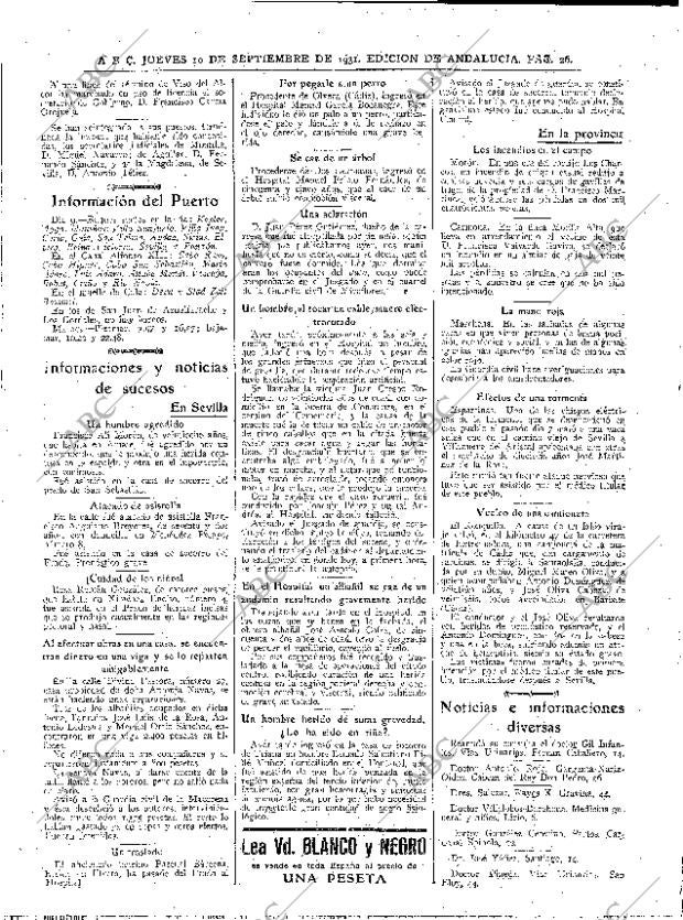 ABC SEVILLA 10-09-1931 página 26