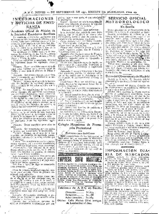 ABC SEVILLA 10-09-1931 página 43