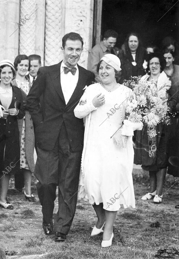 Jacinto Quincoces Contrajo matrimonio en el santuario de Estibaliz con