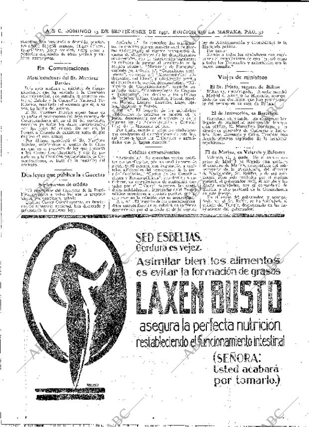 ABC MADRID 13-09-1931 página 30