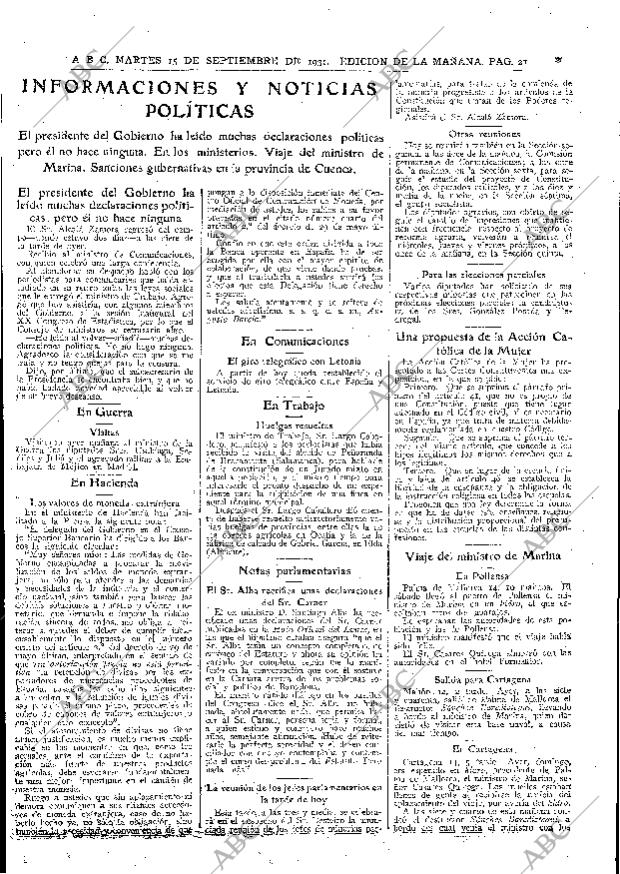 ABC MADRID 15-09-1931 página 21