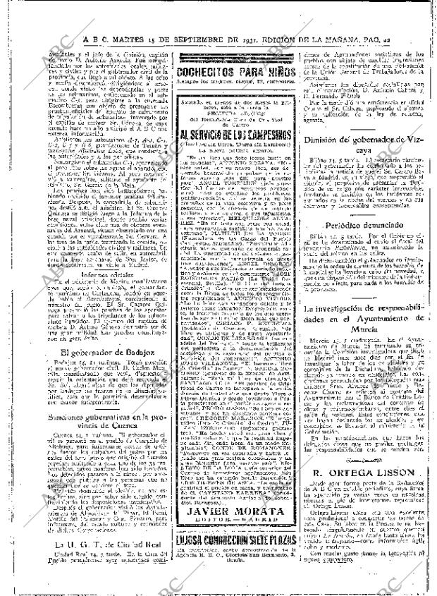 ABC MADRID 15-09-1931 página 22