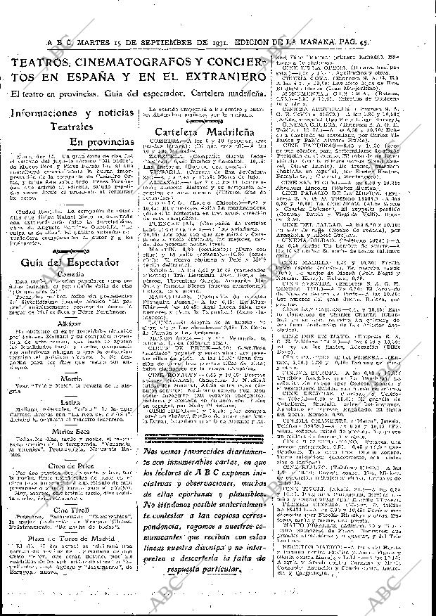ABC MADRID 15-09-1931 página 45