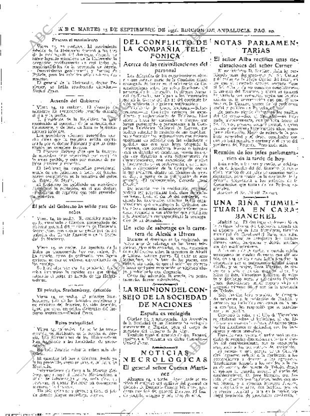 ABC SEVILLA 15-09-1931 página 20