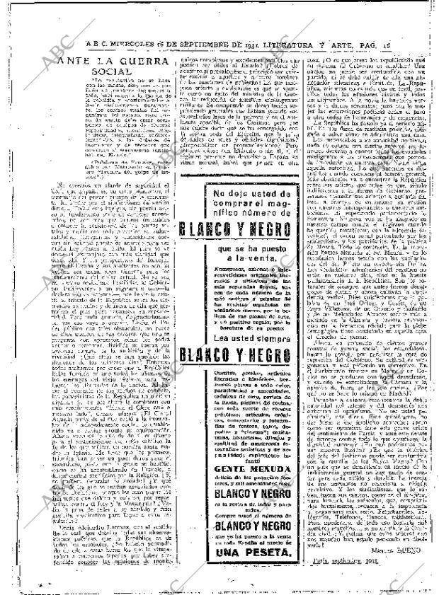 ABC MADRID 16-09-1931 página 16
