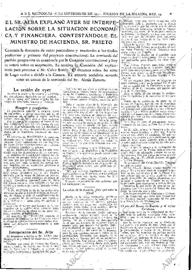 ABC MADRID 16-09-1931 página 19