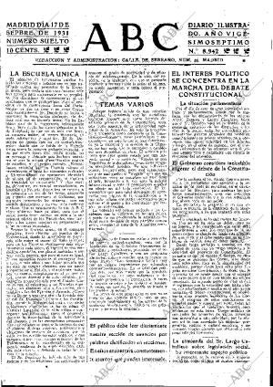 ABC MADRID 17-09-1931 página 17