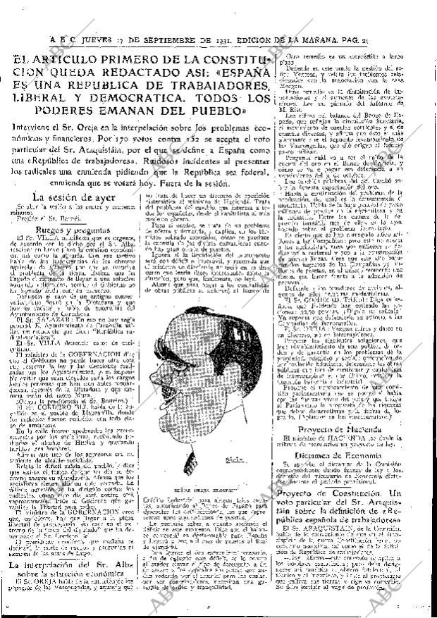 ABC MADRID 17-09-1931 página 21