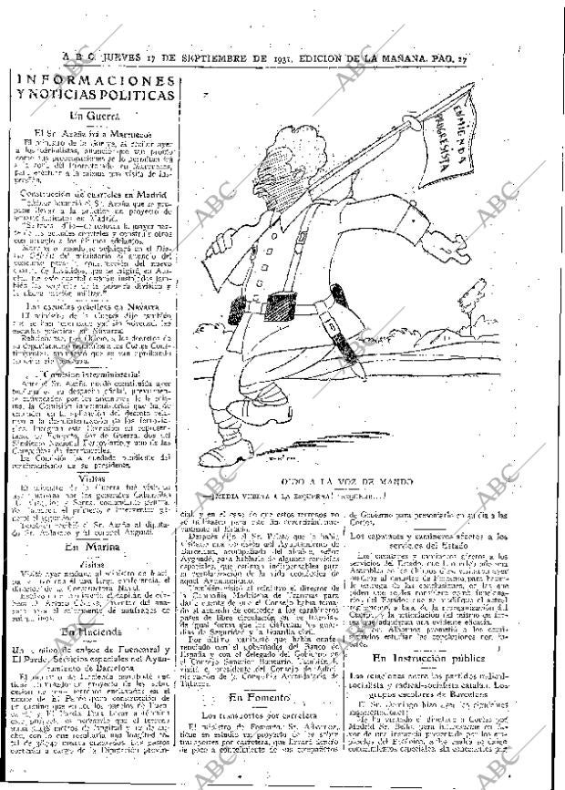 ABC MADRID 17-09-1931 página 27