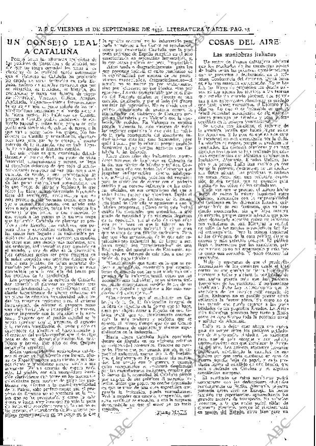 ABC MADRID 18-09-1931 página 15