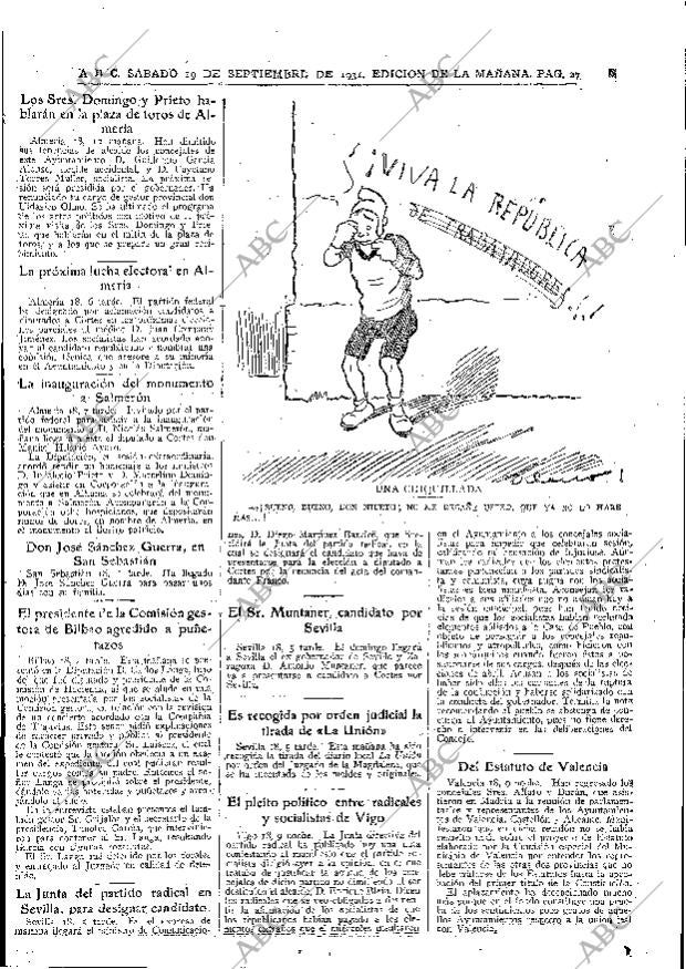 ABC MADRID 19-09-1931 página 27