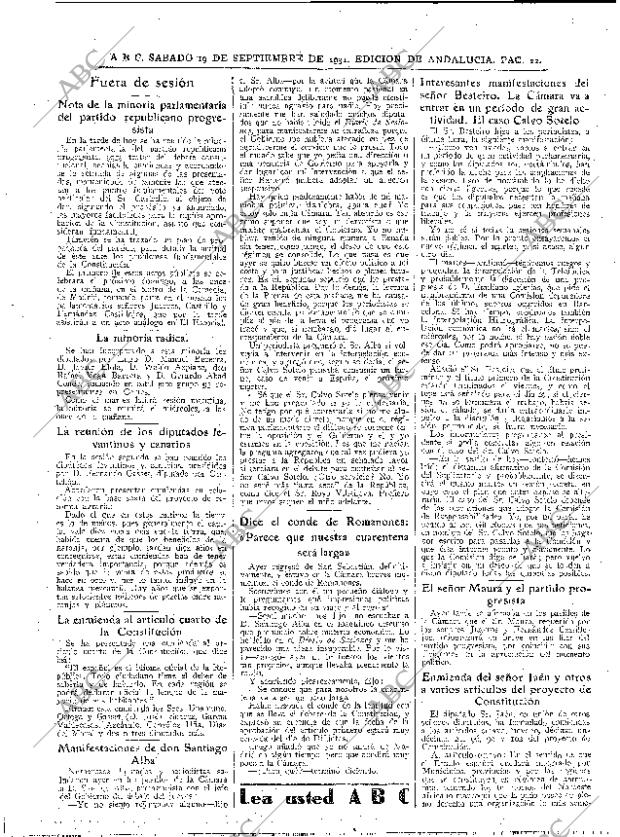 ABC SEVILLA 19-09-1931 página 22