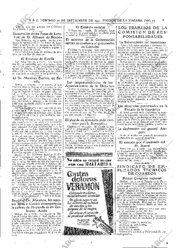 ABC MADRID 20-09-1931 página 27