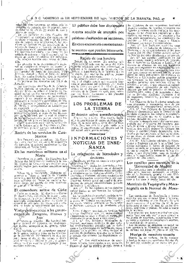 ABC MADRID 20-09-1931 página 47