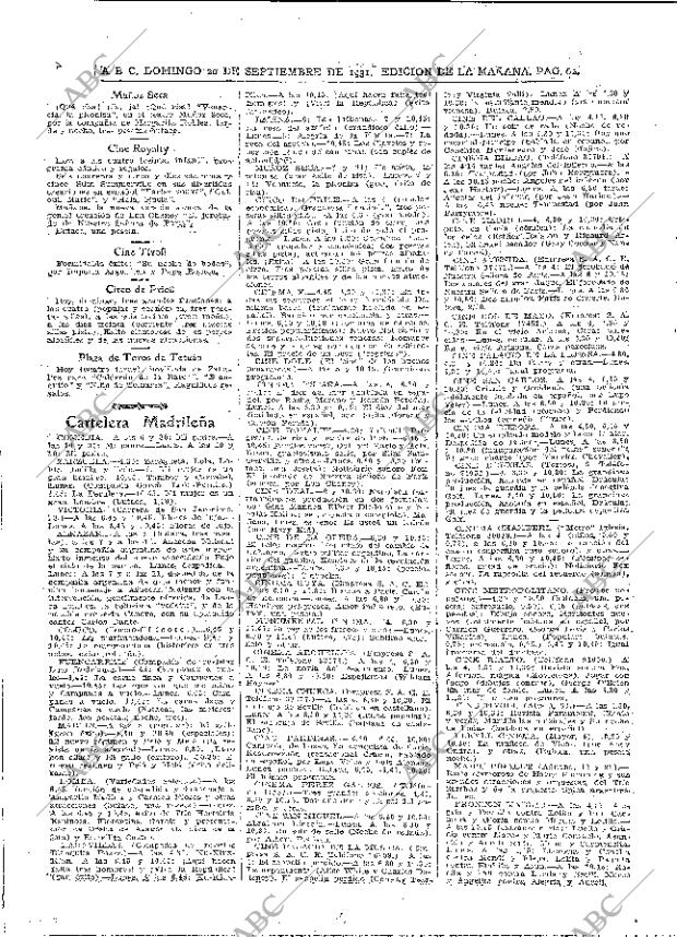 ABC MADRID 20-09-1931 página 62