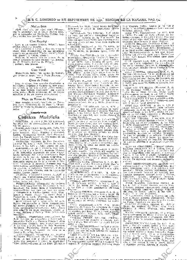 ABC MADRID 20-09-1931 página 62