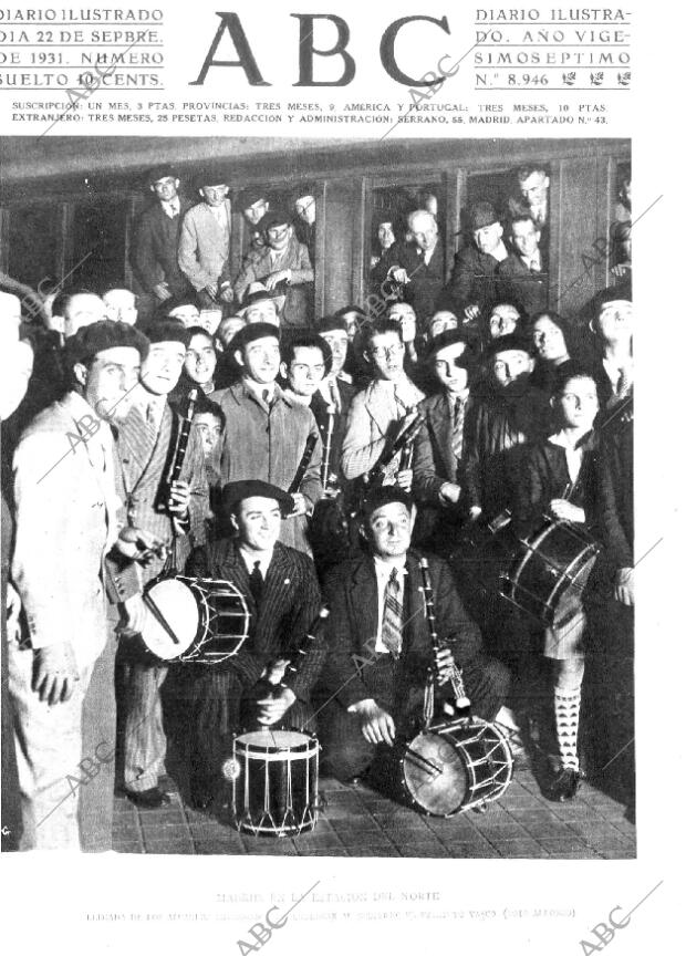 ABC MADRID 22-09-1931 página 1