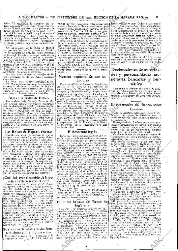 ABC MADRID 22-09-1931 página 19