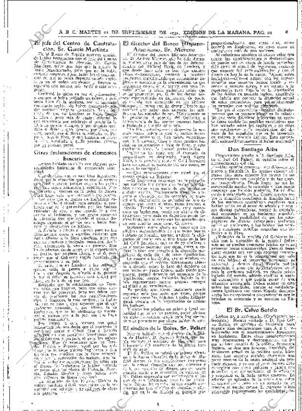 ABC MADRID 22-09-1931 página 20