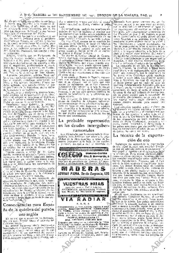 ABC MADRID 22-09-1931 página 21