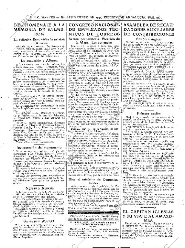 ABC SEVILLA 22-09-1931 página 25