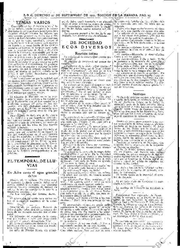 ABC MADRID 27-09-1931 página 25