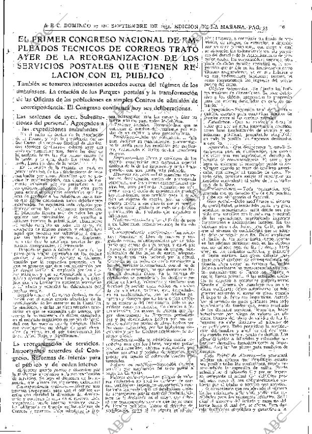 ABC MADRID 27-09-1931 página 33