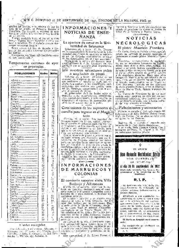 ABC MADRID 27-09-1931 página 57