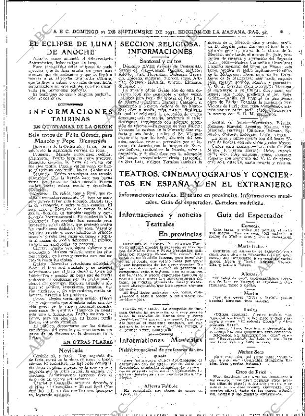 ABC MADRID 27-09-1931 página 58