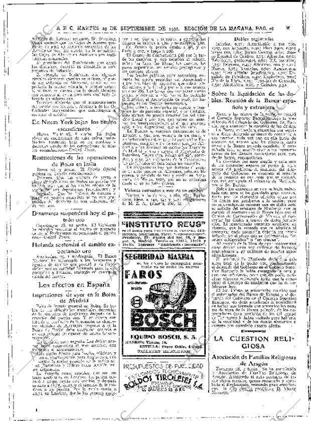 ABC MADRID 29-09-1931 página 26