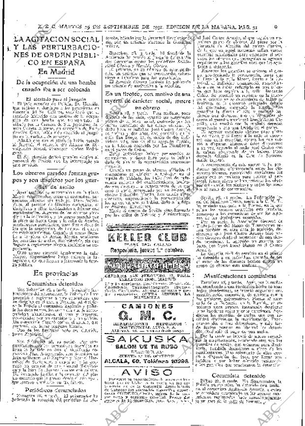 ABC MADRID 29-09-1931 página 31
