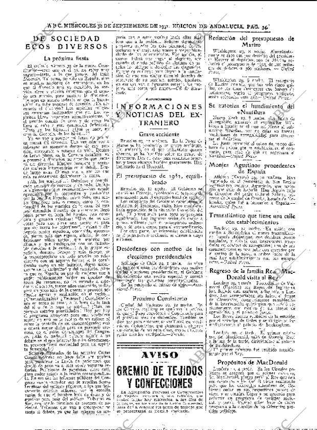 ABC SEVILLA 30-09-1931 página 34
