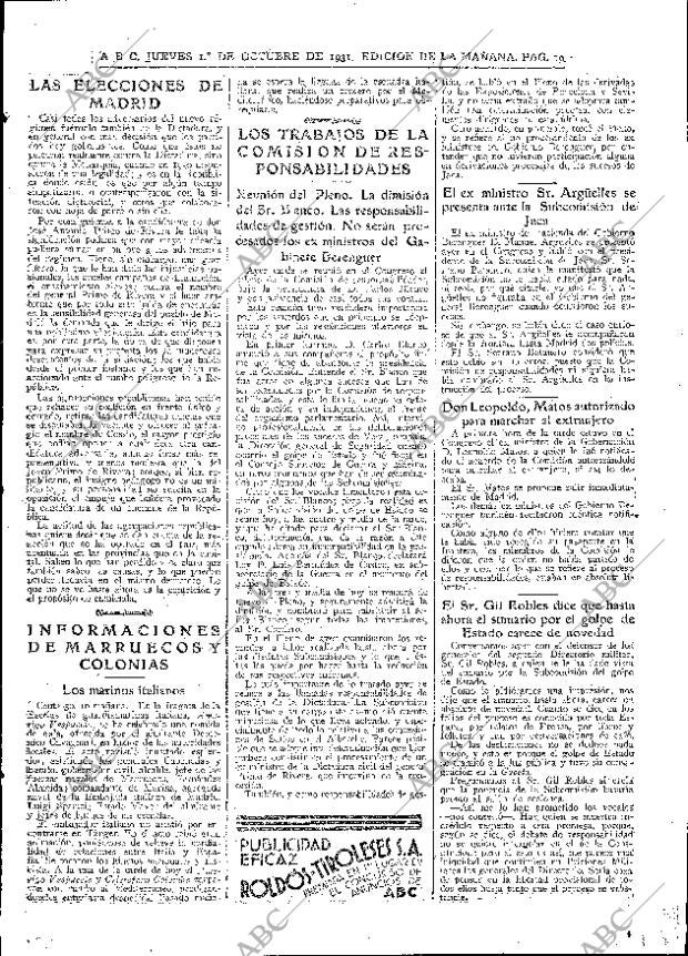 ABC MADRID 01-10-1931 página 19
