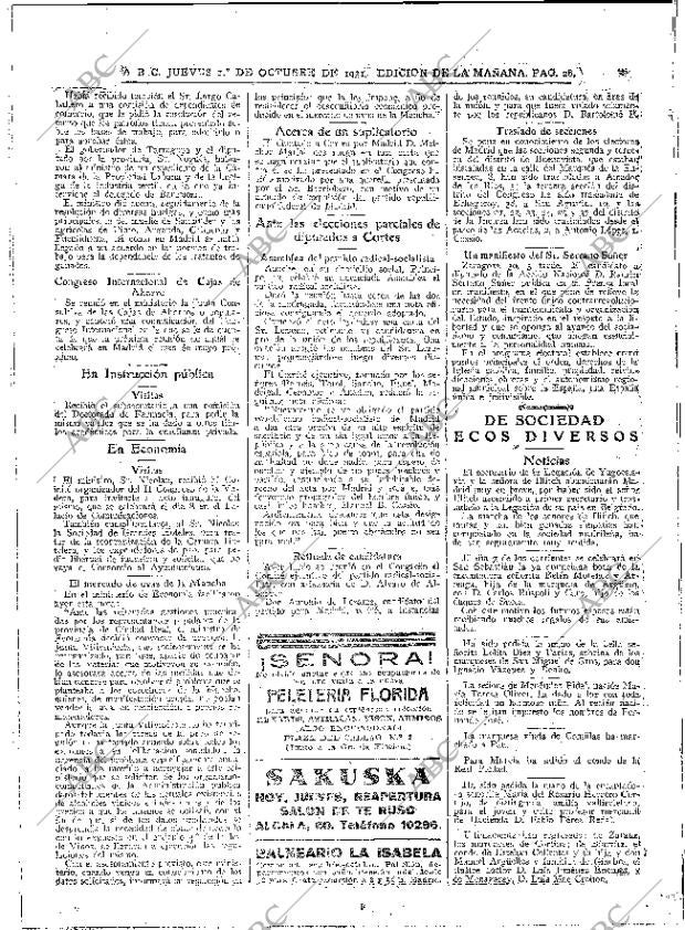 ABC MADRID 01-10-1931 página 28