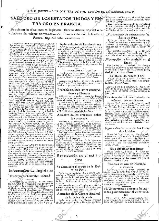 ABC MADRID 01-10-1931 página 29