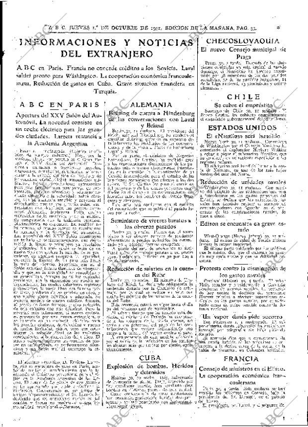 ABC MADRID 01-10-1931 página 35