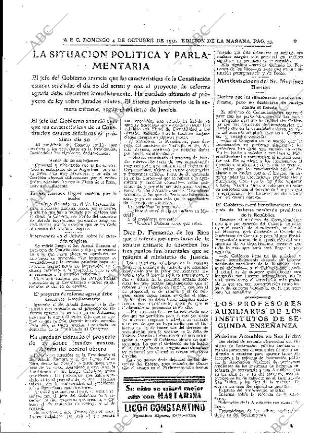 ABC MADRID 04-10-1931 página 31