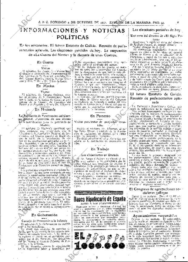 ABC MADRID 04-10-1931 página 33