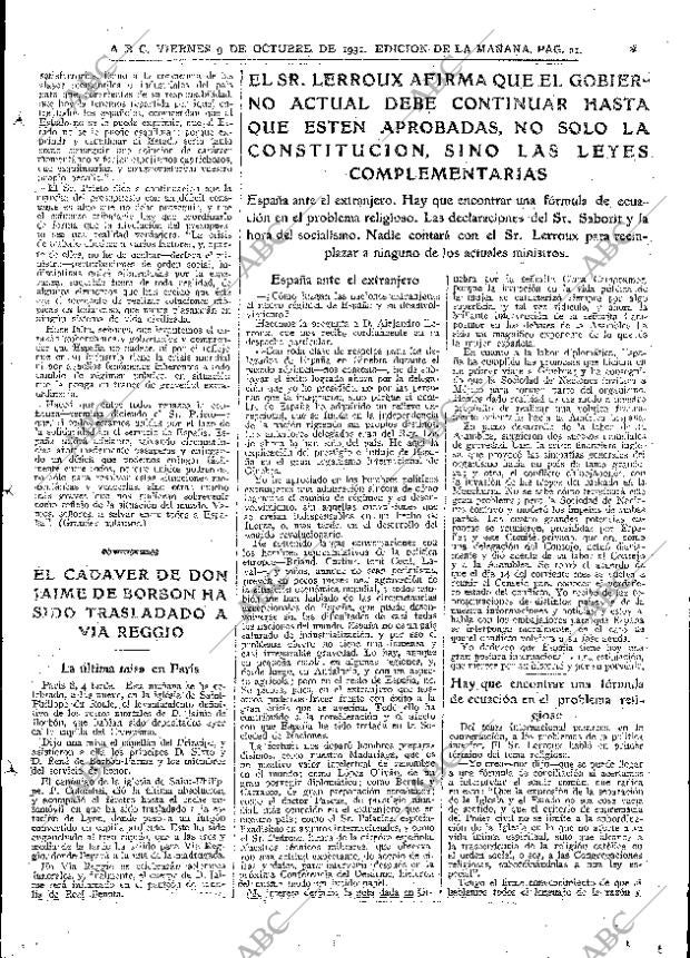 ABC MADRID 09-10-1931 página 21