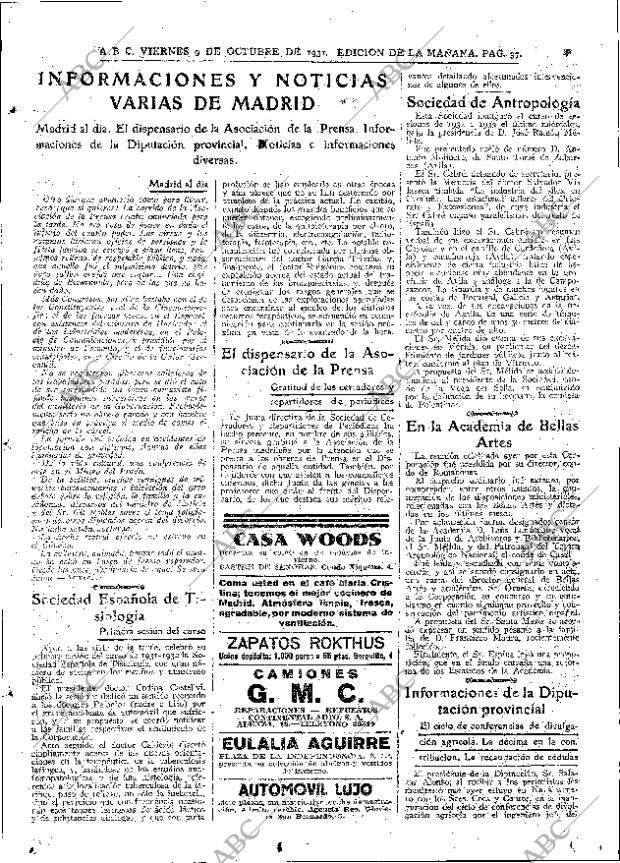 ABC MADRID 09-10-1931 página 37