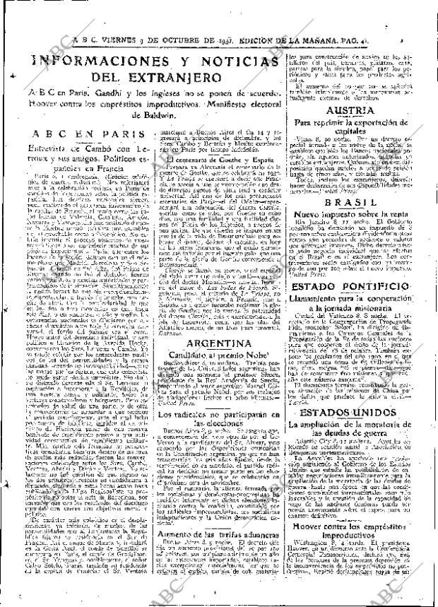 ABC MADRID 09-10-1931 página 41