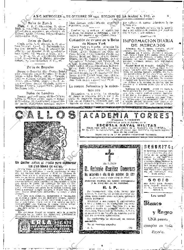 ABC MADRID 14-10-1931 página 46