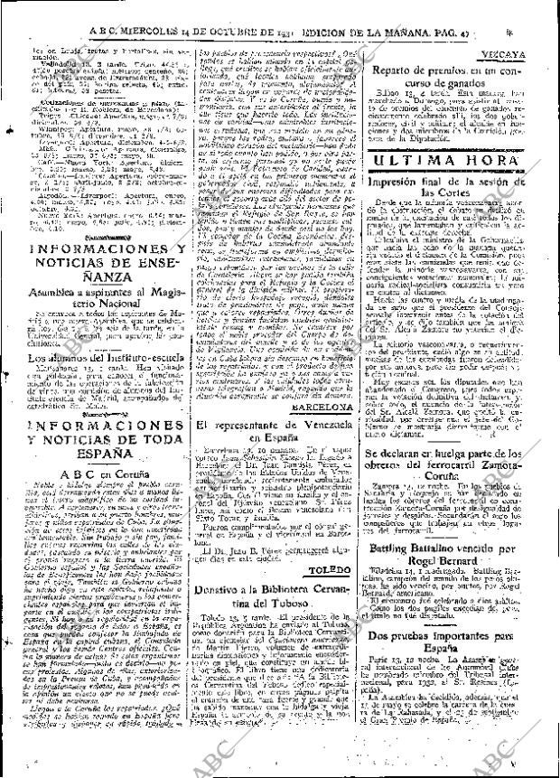 ABC MADRID 14-10-1931 página 47