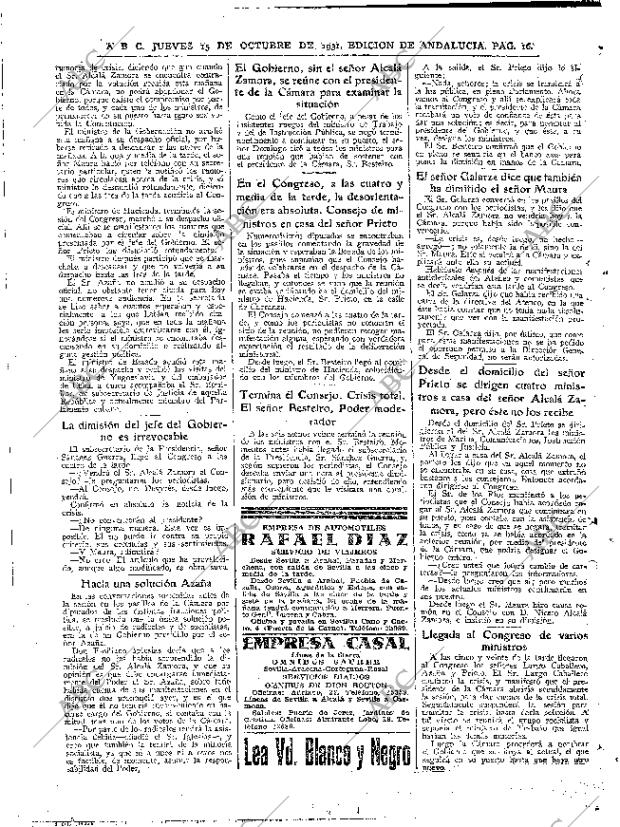 ABC SEVILLA 15-10-1931 página 16