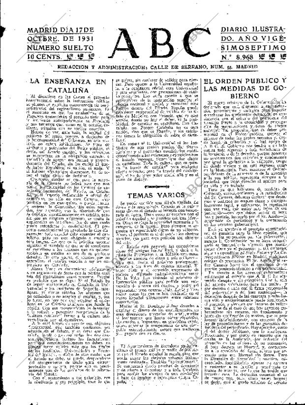 ABC MADRID 17-10-1931 página 15