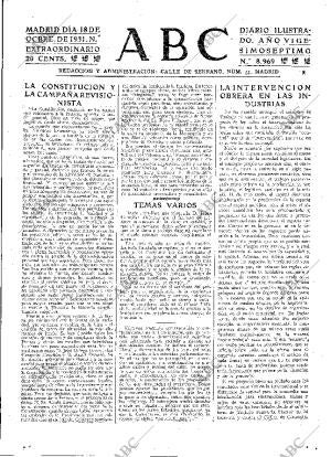 ABC MADRID 18-10-1931 página 23