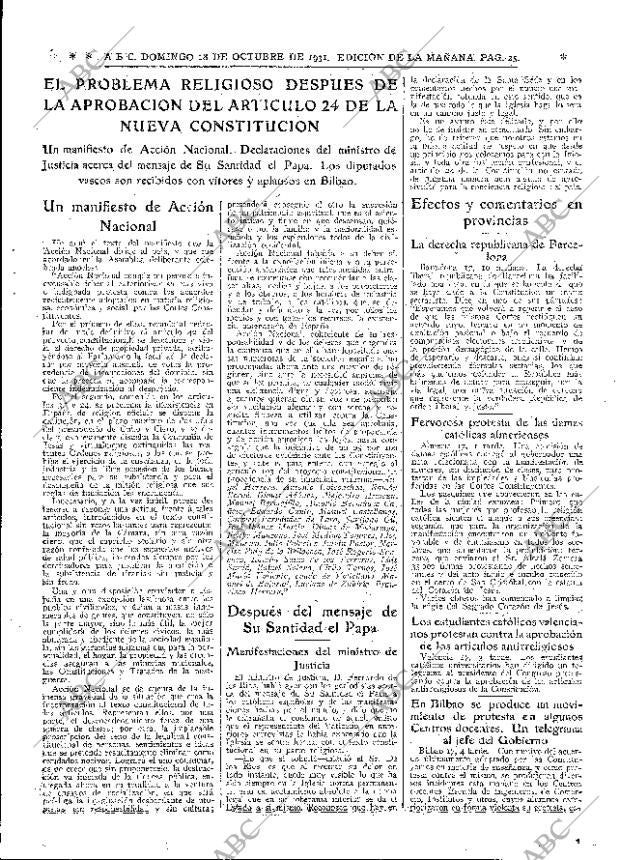 ABC MADRID 18-10-1931 página 25