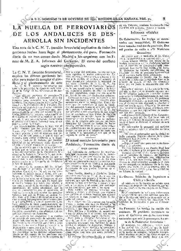 ABC MADRID 18-10-1931 página 31