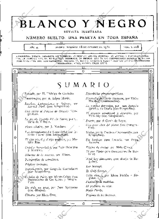 BLANCO Y NEGRO MADRID 18-10-1931 página 3