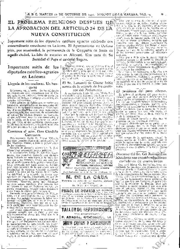 ABC MADRID 20-10-1931 página 19